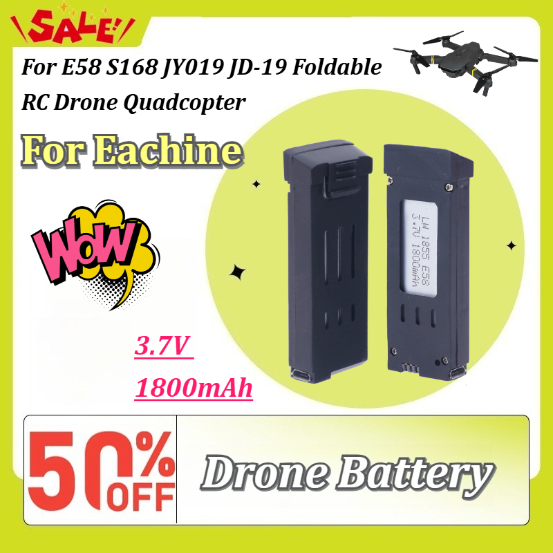 New 3.7V 1800mAh Rechargeable  - Eachine Drone E58 评论和价格