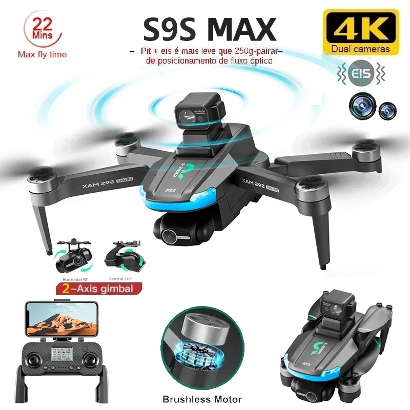 NEW S9S MAX MINI Drone 4K 2-Ax - Drone Gps Module 评论和价格